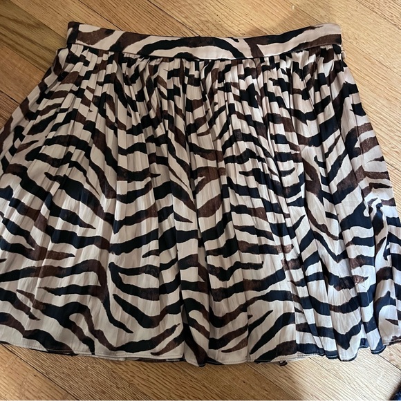 J. Crew Zebra Print Skirt in Black and Tan - Picture 3 of 7